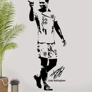 Jude Bellingham England Football Wall Decal: Sports Bedroom Decor
