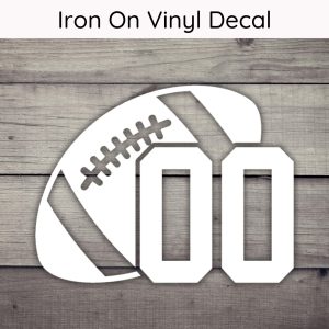 Custom Football Number Iron On Decal, Football Decal, Football Team Heat Transfer, Football HTV Decal, Football Dad HTV, Football Mom Decal