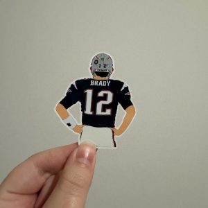 Tom Brady Inspired Football Sticker