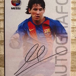 Messi Autograph Facsimile RP Soccer (Football) Card