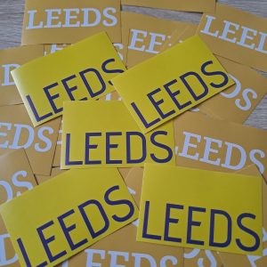 Leeds United Stickers X30 LUFC- Easy Peel. Football gift Ideas. Crafts.
