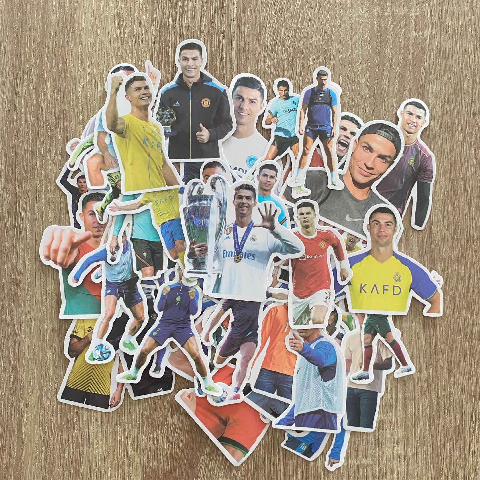 Cristiano Ronaldo stickers, individually or in a pack of CR7 stickers, football stickers, stickers for computers, phones, consoles