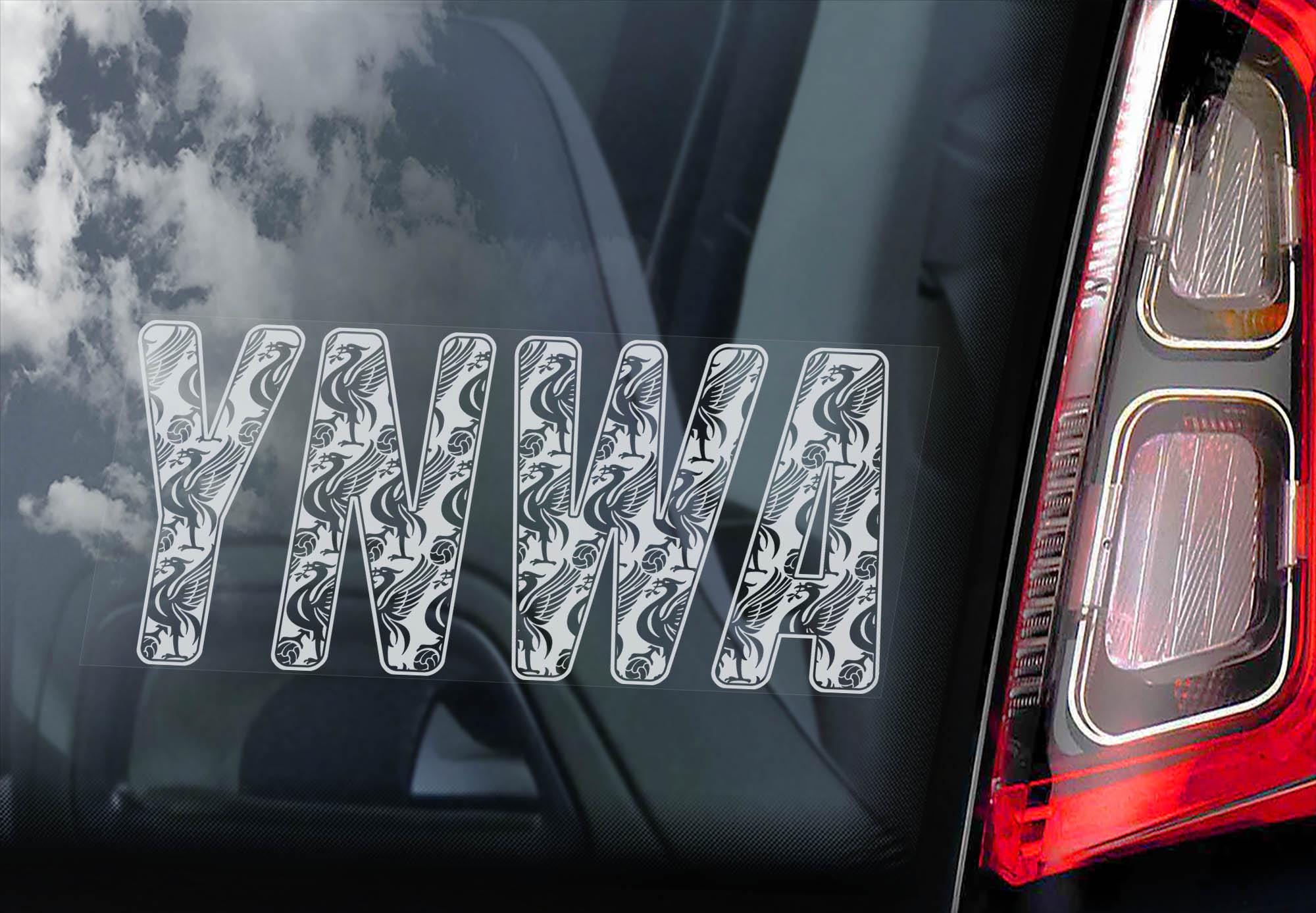 YNWA Car Sticker - Liver Bird Window Decal Gift Idea Liverpool Football lfc - V03BW