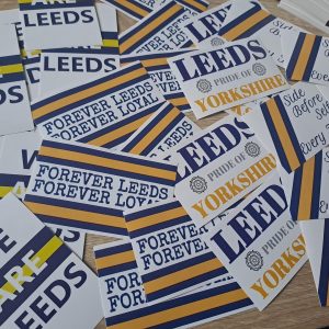 Classic Leeds United Sticker bundle x30 mixed. LUFC- Easy Peel. Football gift Ideas. Crafts.