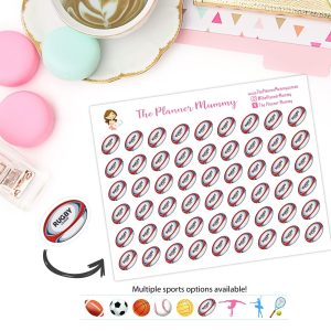 Baseball Netball Soccer Basketball Game Icon Reminder Planner Diary Stickers Football Match School Sports Organised Mummy Kikki K