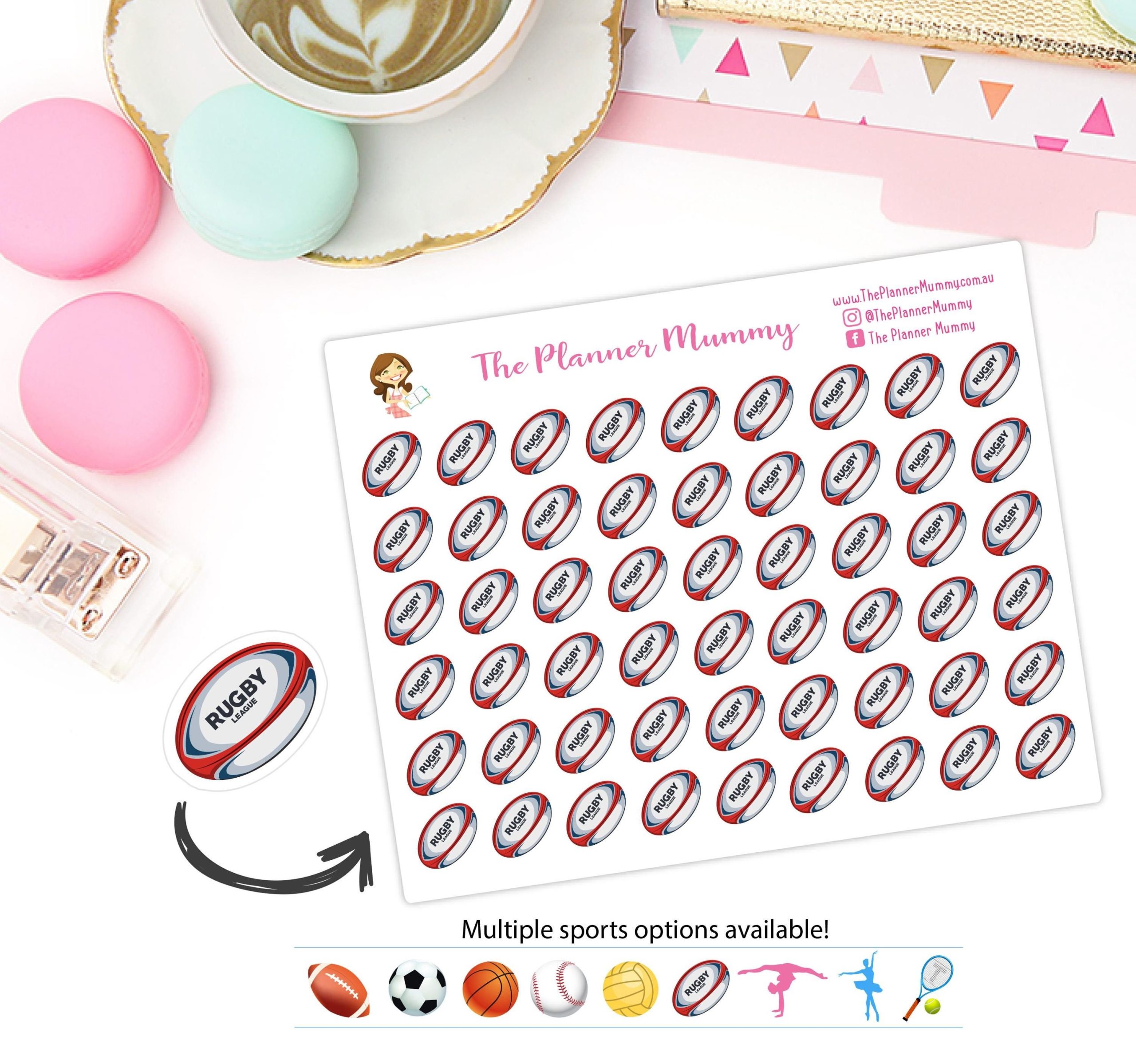 Baseball Netball Soccer Basketball Game Icon Reminder Planner Diary Stickers Football Match School Sports Organised Mummy Kikki K