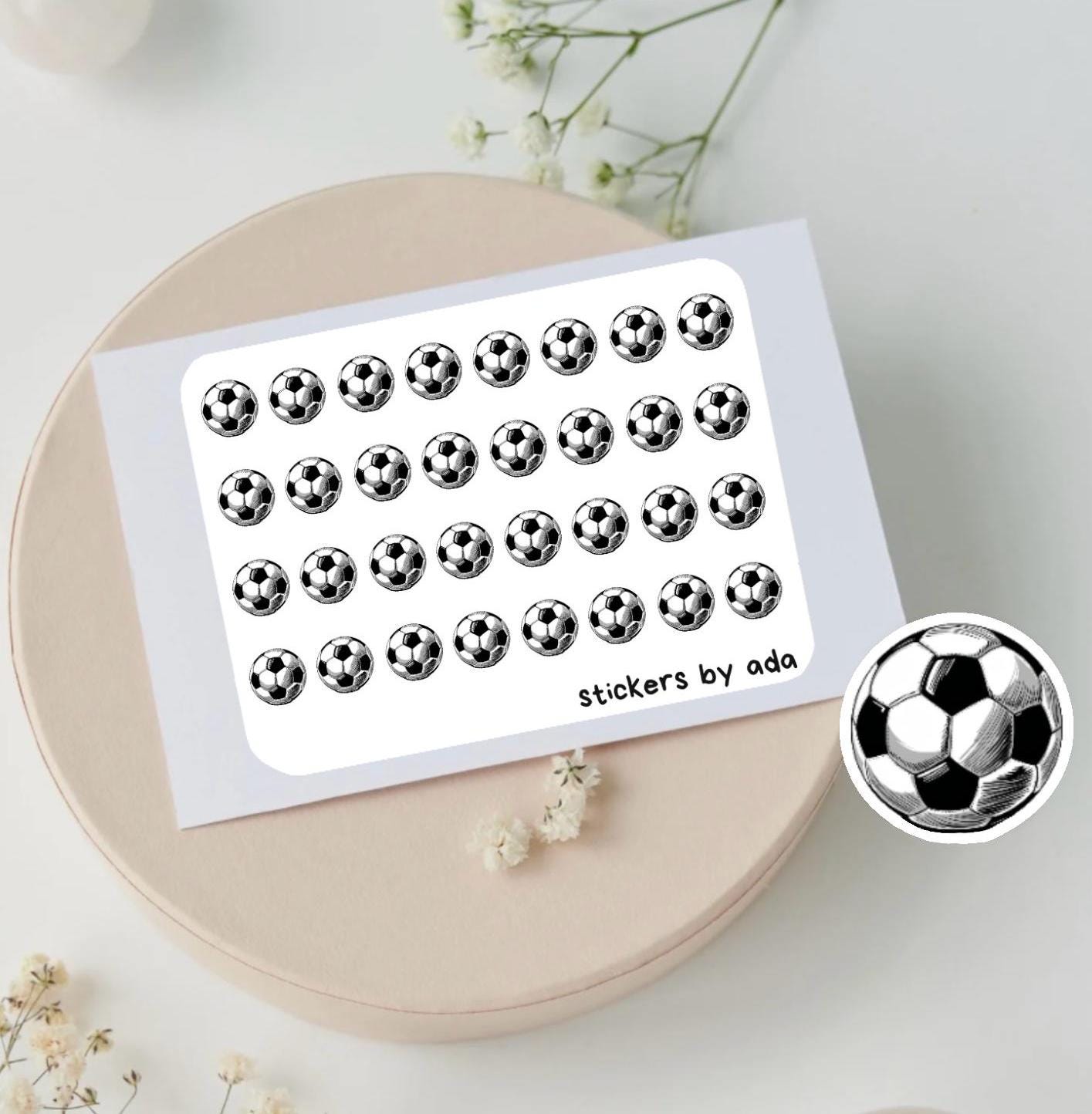 Mini Football Stickers: Sport Planner Stickers