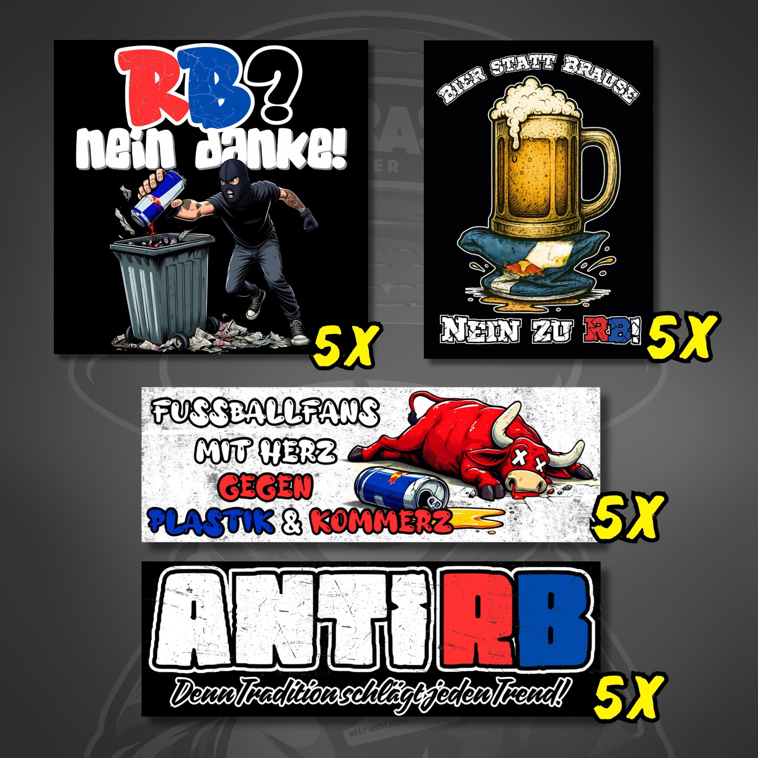 Anti RB stickers - 20 stickers in a set or individually selectable