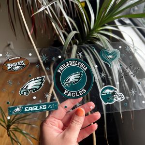 Football Cup Wrap - UV dtf Snow Globe Wrap - Superbowl uv dtf cup wrap - Cute Cup Wrap - 102