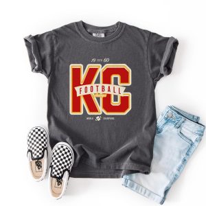 KC Football PNG: Red Textured Kansas City Design (Digital Download, Commercial Use License)