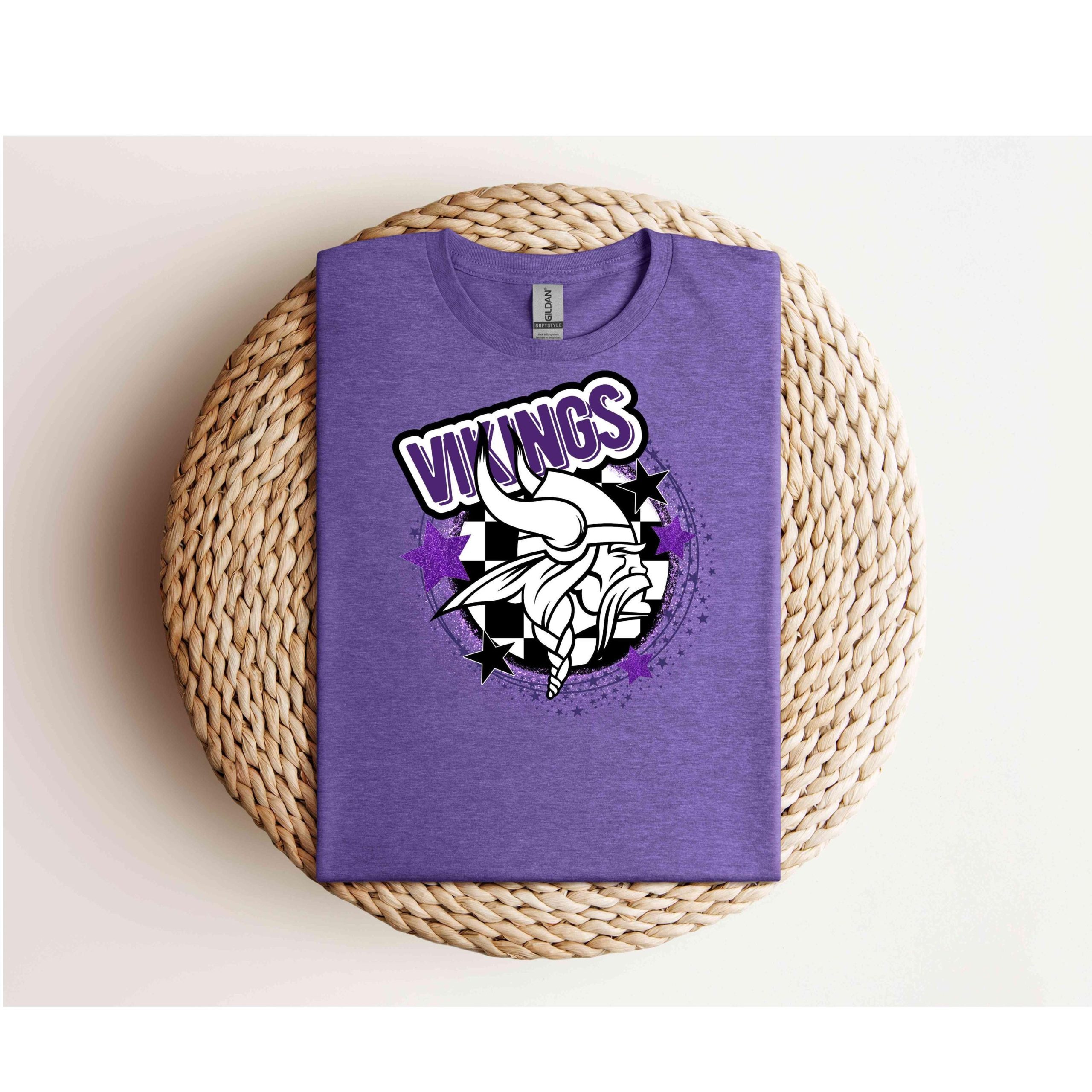 Purple Viking Mascot PNG: School Spirit Clipart (Digital Download
