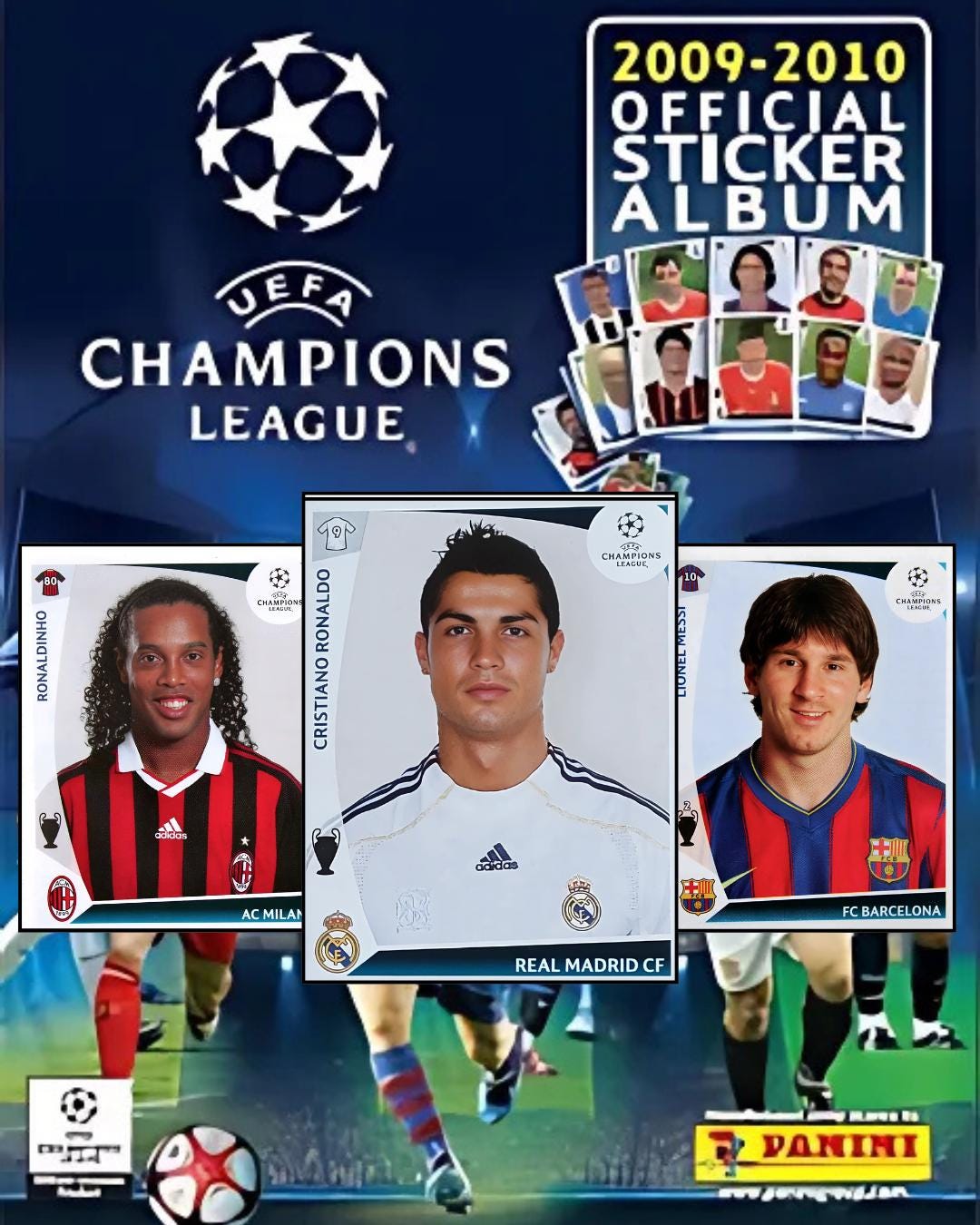 2009/10 Panini Champions League Sealed Football Sticker Pack