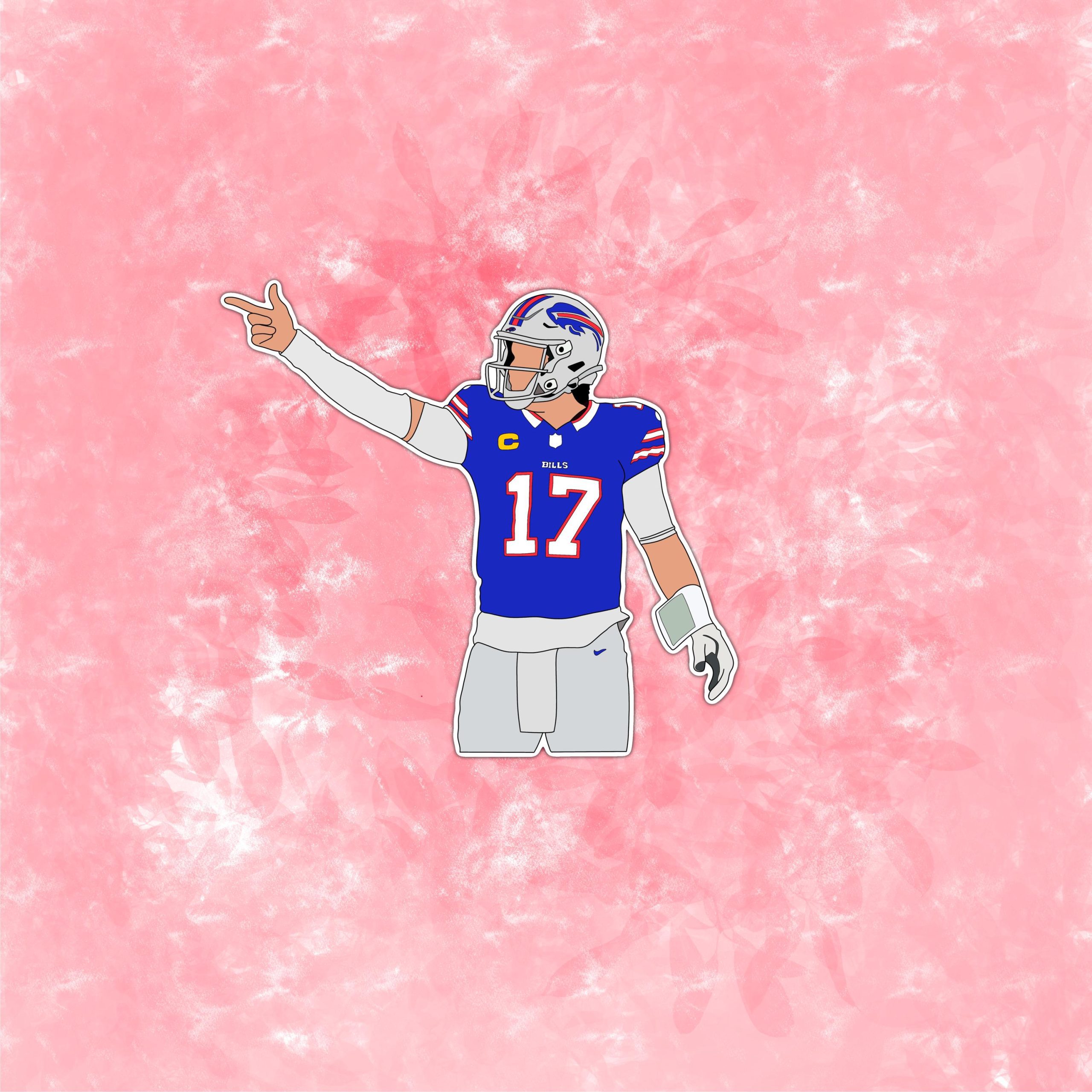 Josh Allen Inspired Sticker | Bills Sticker | Football Stickers