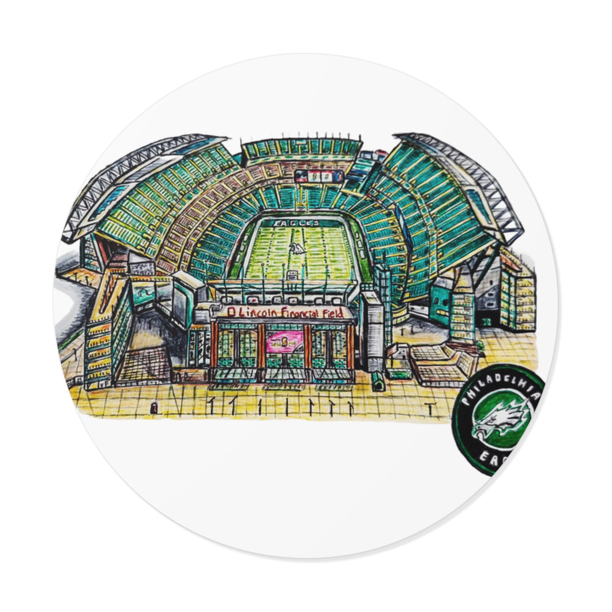 Philadelphia Eagles Vinyl Sticker: NFL Football Fan Laptop Decal