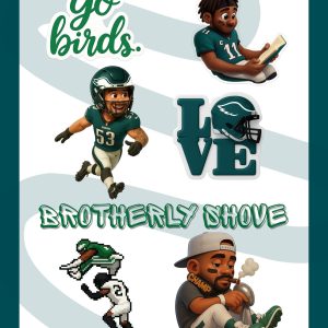 Philadelphia Eagles Stickers - Sheet 3
