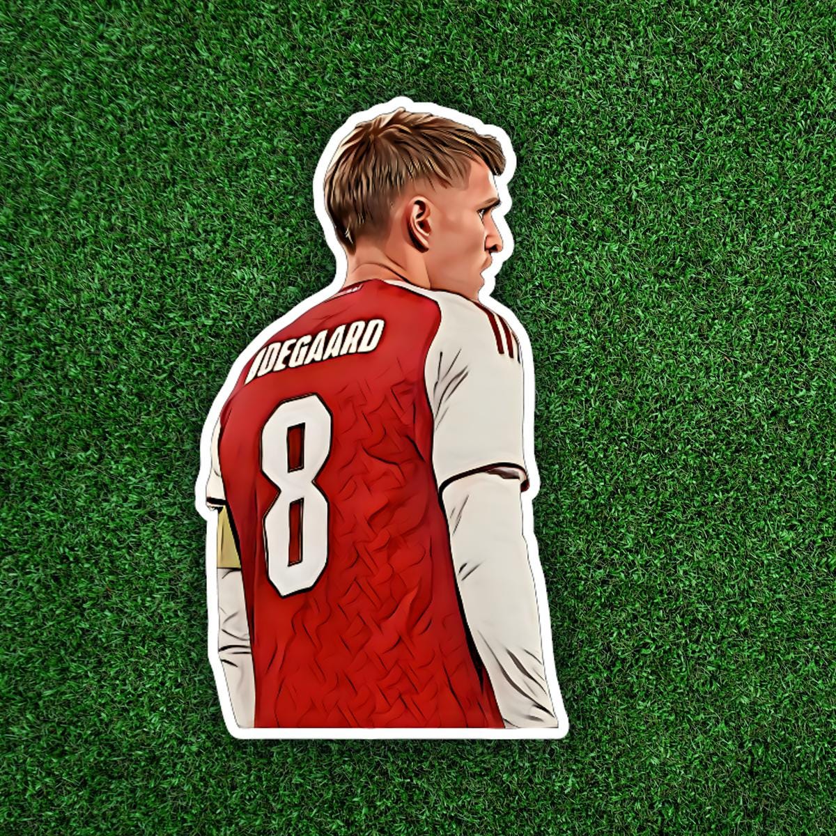 Illustration realistic cartoon style vinyl soccer Football glossy matte stickers