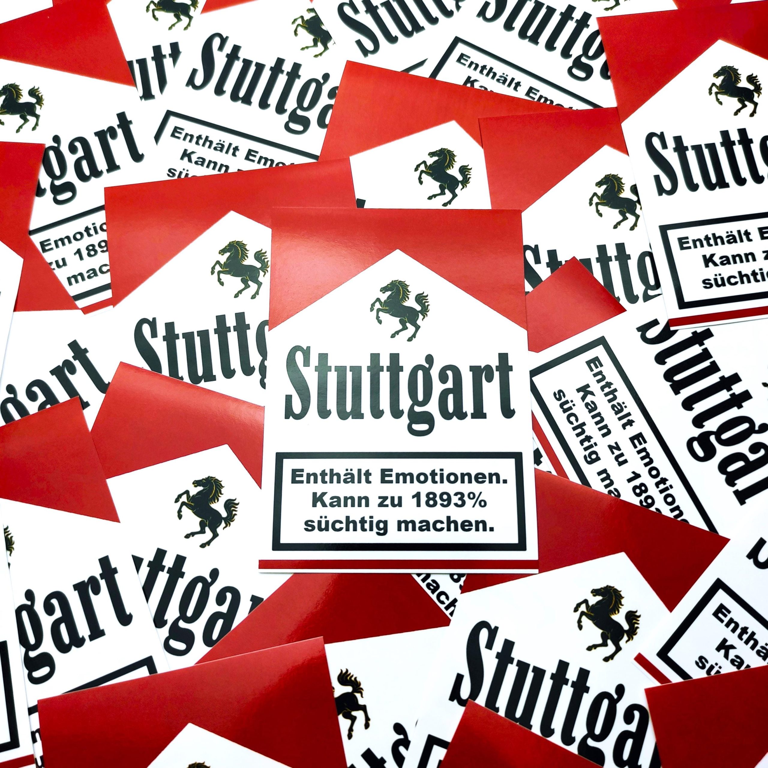 Stuttgart 1893% addictive sticker - football merchandise for fans