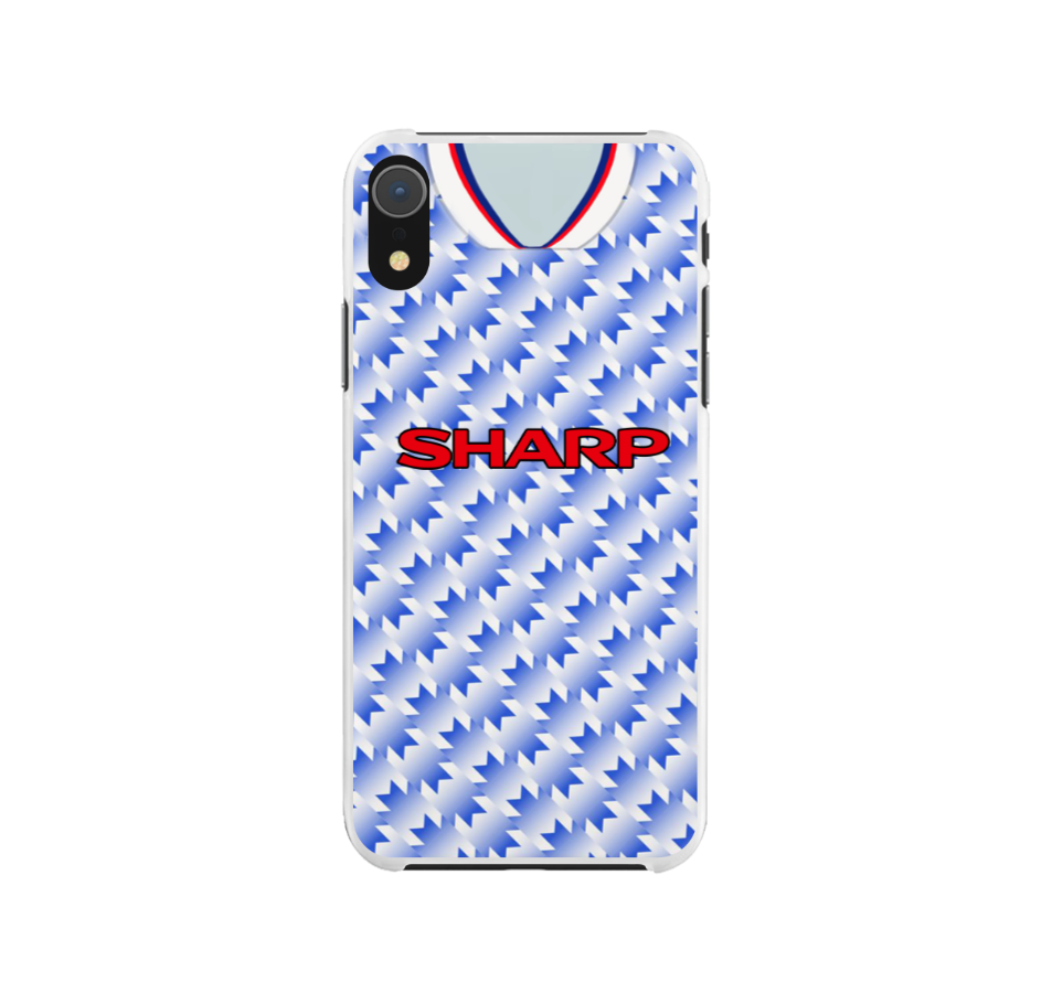 Man Utd Away 1990 Protective Premium Hard Rubber Silicone Phone Case Cover - Image 3