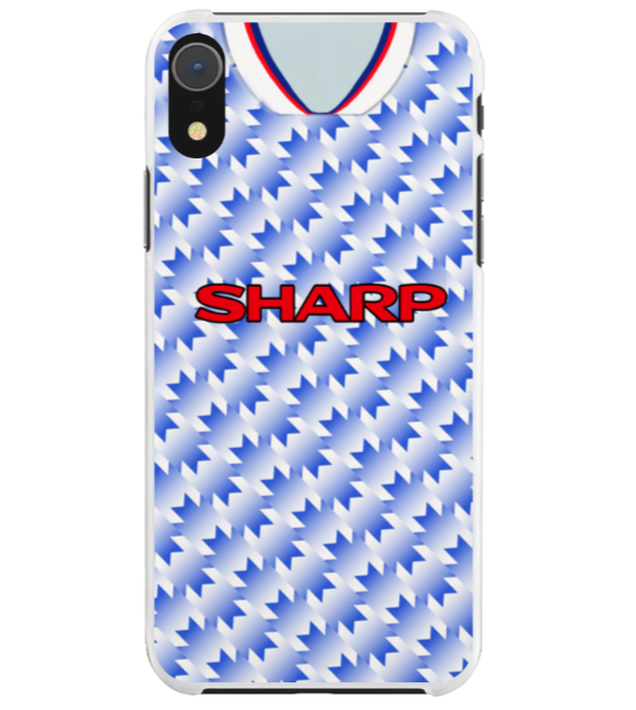 Man Utd Away 1990 Protective Premium Hard Rubber Silicone Phone Case Cover - Image 4