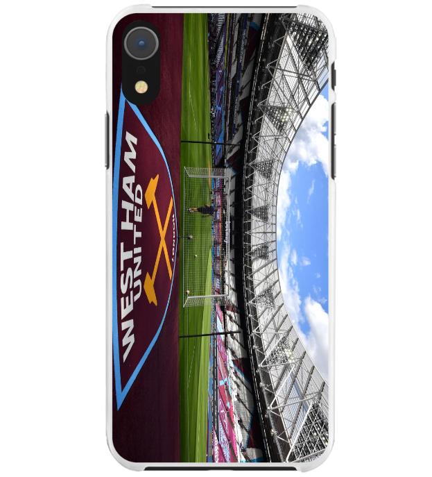WH London Claret & Blue Stadium Protective Premium Hard Rubber Silicone Phone Case Cover - Image 4